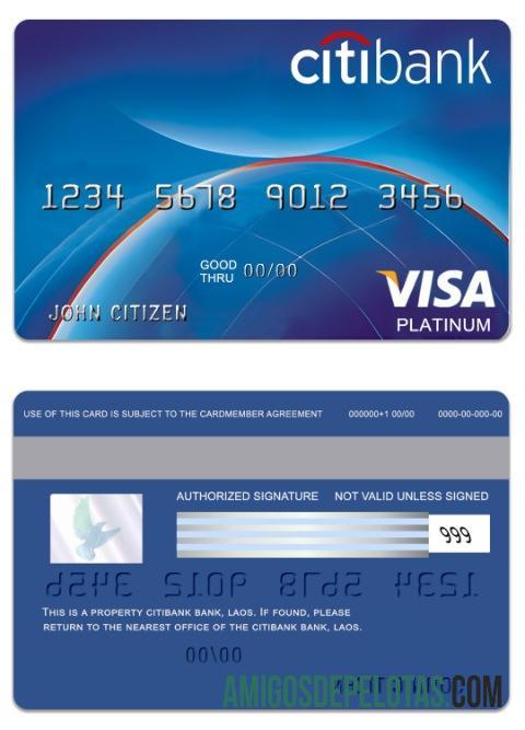 Laos PayPower Bank Visa Platinum Card sample